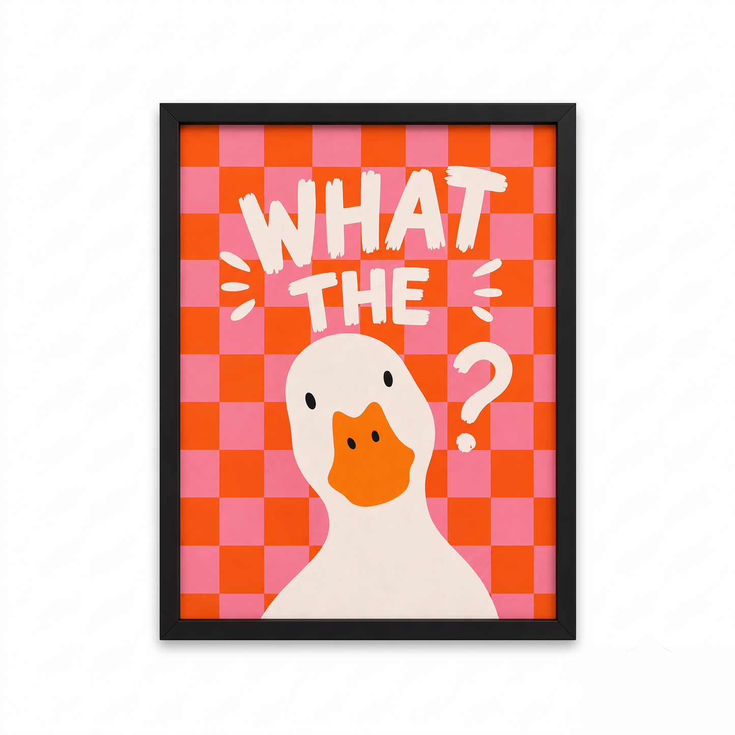 What The Duck Tasarımlı Çerçeve Tablo