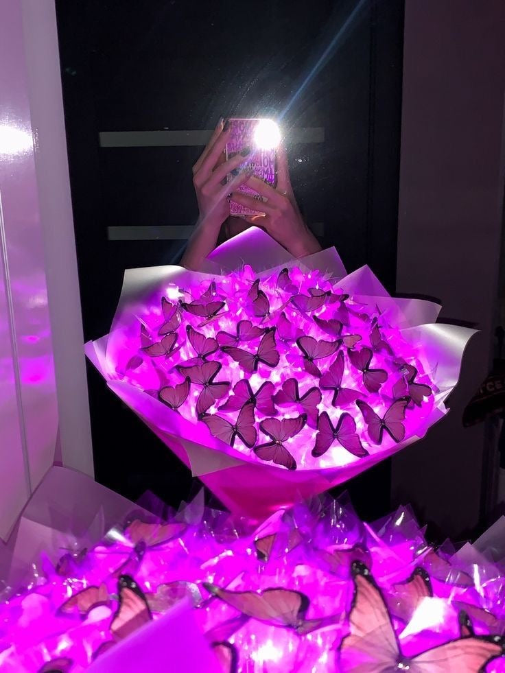 35’li Pembe Kelebek Buket