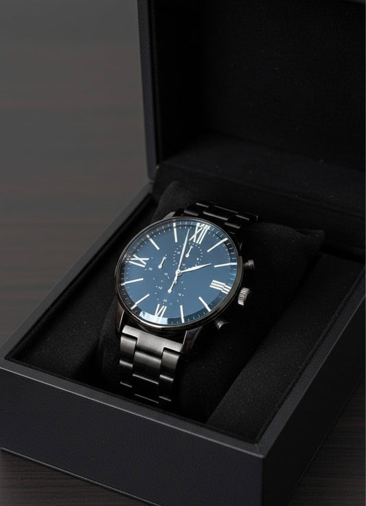 Siyah Kutulu Erkek Saati