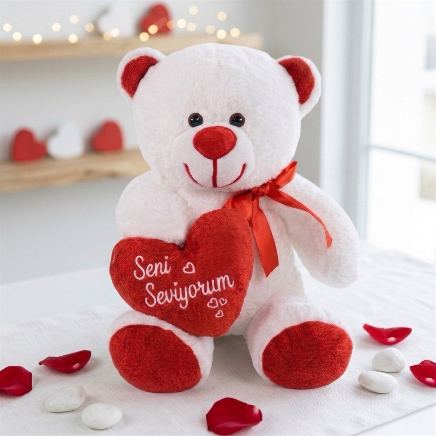 Seni Seviyorum Yastıklı Peluş Ayıcık