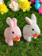 Işıklı Zıplayan Tavşan Peluş Oyuncak