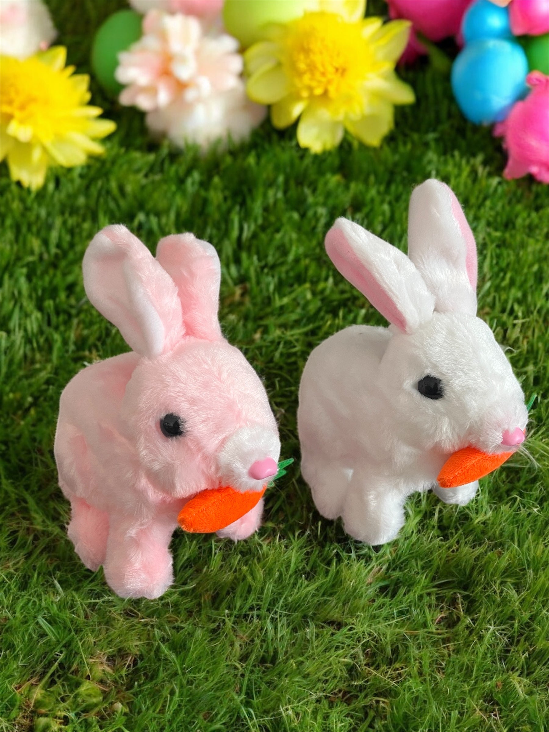 Işıklı Zıplayan Tavşan Peluş Oyuncak