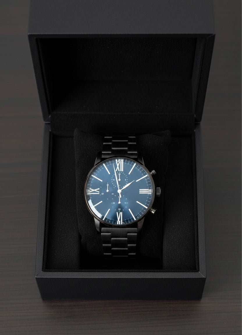 Siyah Kutulu Erkek Saati