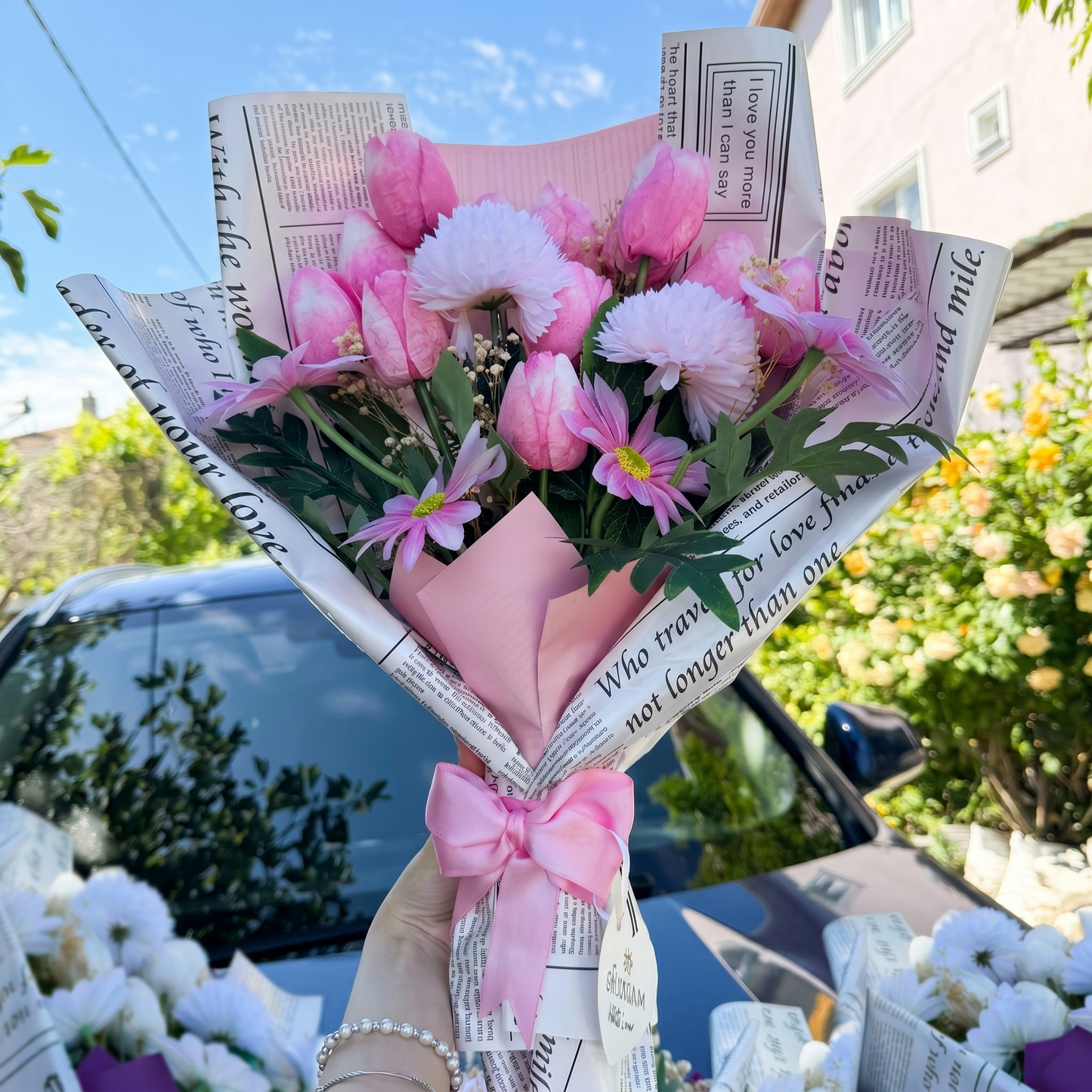 Pink Bloom Çiçek Buketi