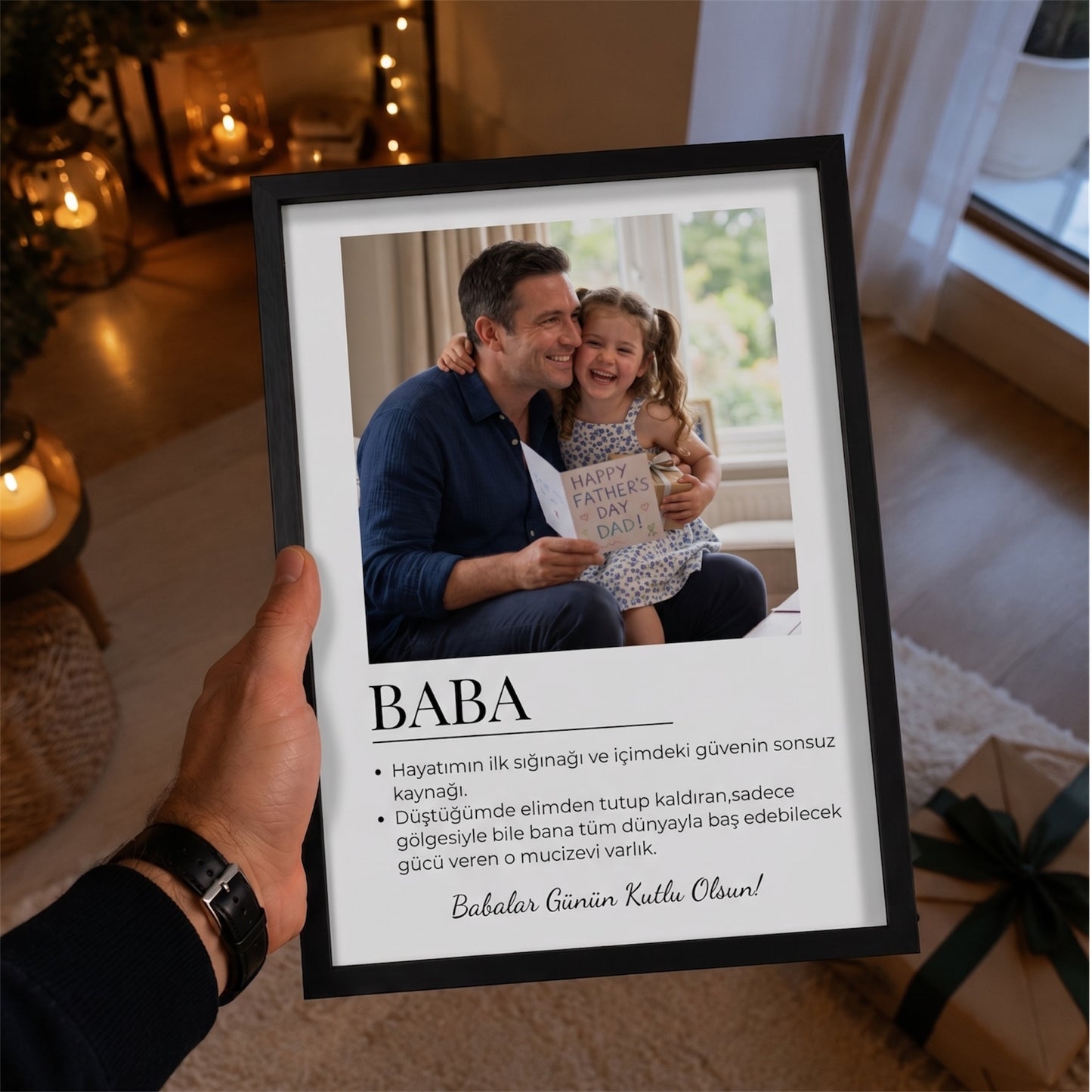Babalar Günü Özel Tablo A4 (21x30)