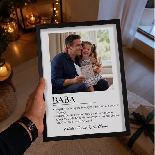 Babalar Günü Özel Tablo Çerçeve