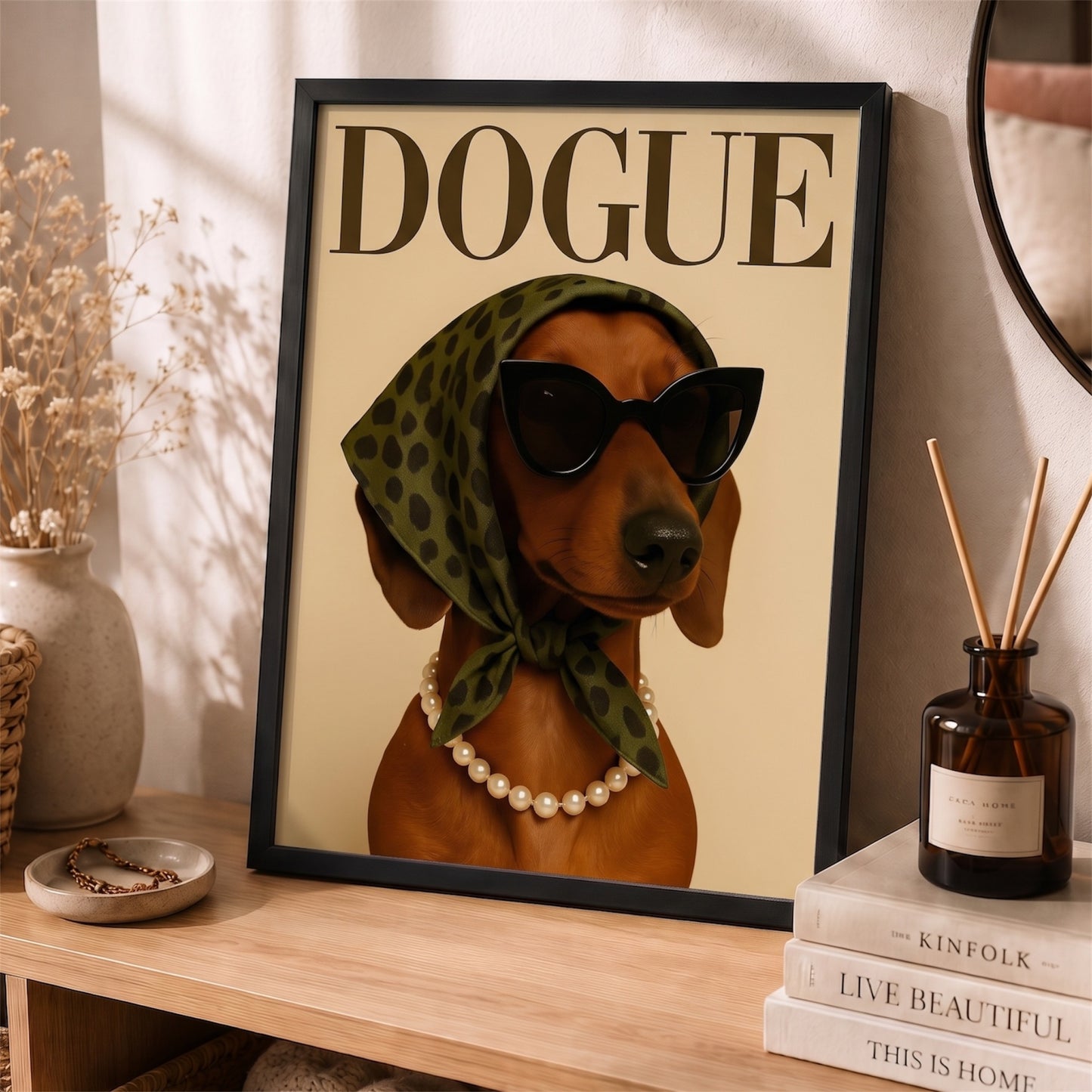 Dogue Tasarımlı Çerçeve Tablo