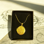 Yuvarlak Desenli Madalyon Kolye