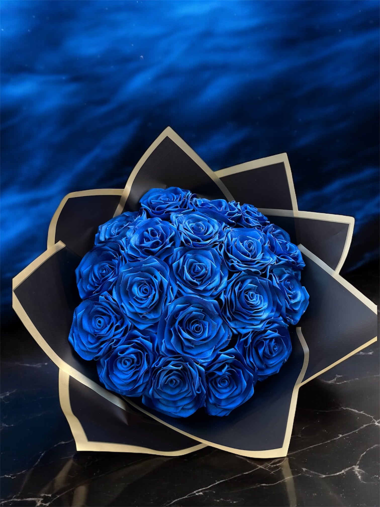 19’lu Mavi Solmayan Buket