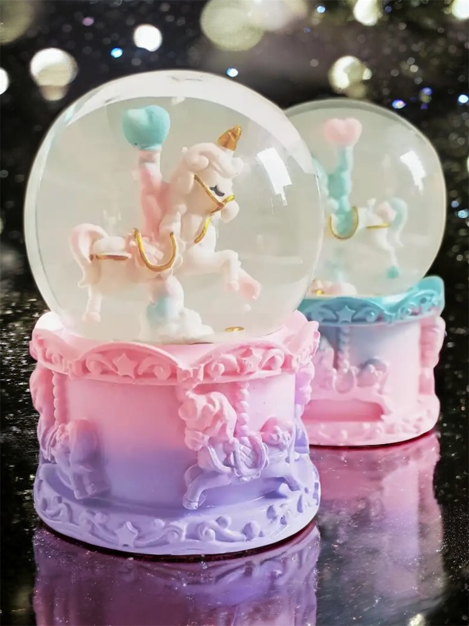 Unicorn Işıklı Kar Küresi