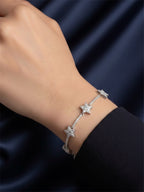 Silver Taşlı Yıldız Bileklik