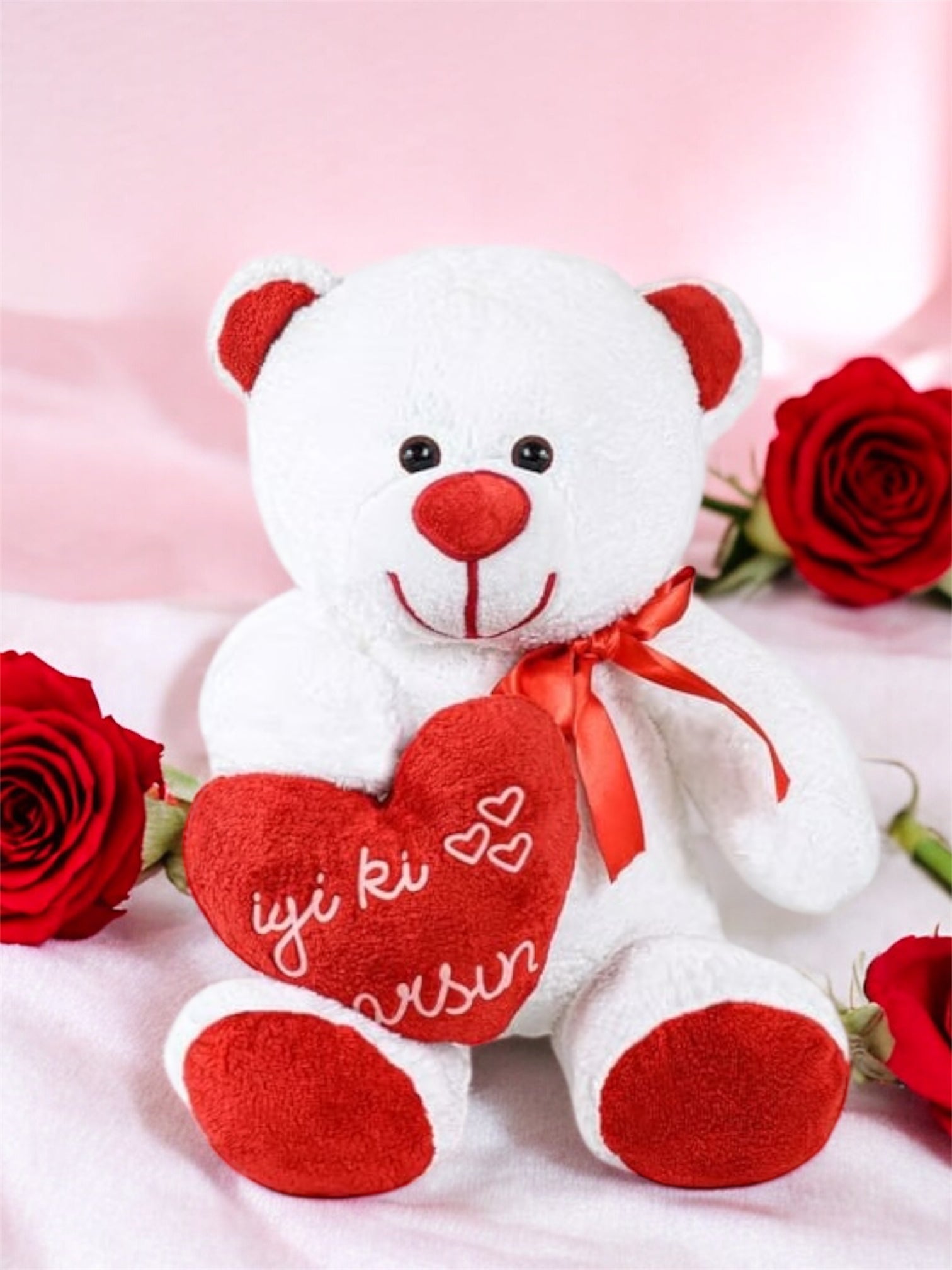 İyi Ki Varsın Yastıklı Peluş Ayıcık