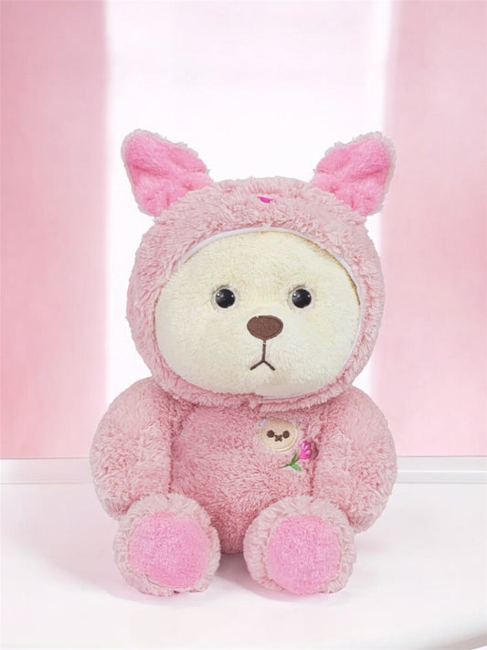 Pembe Kıyafetli Pufi Ayıcık