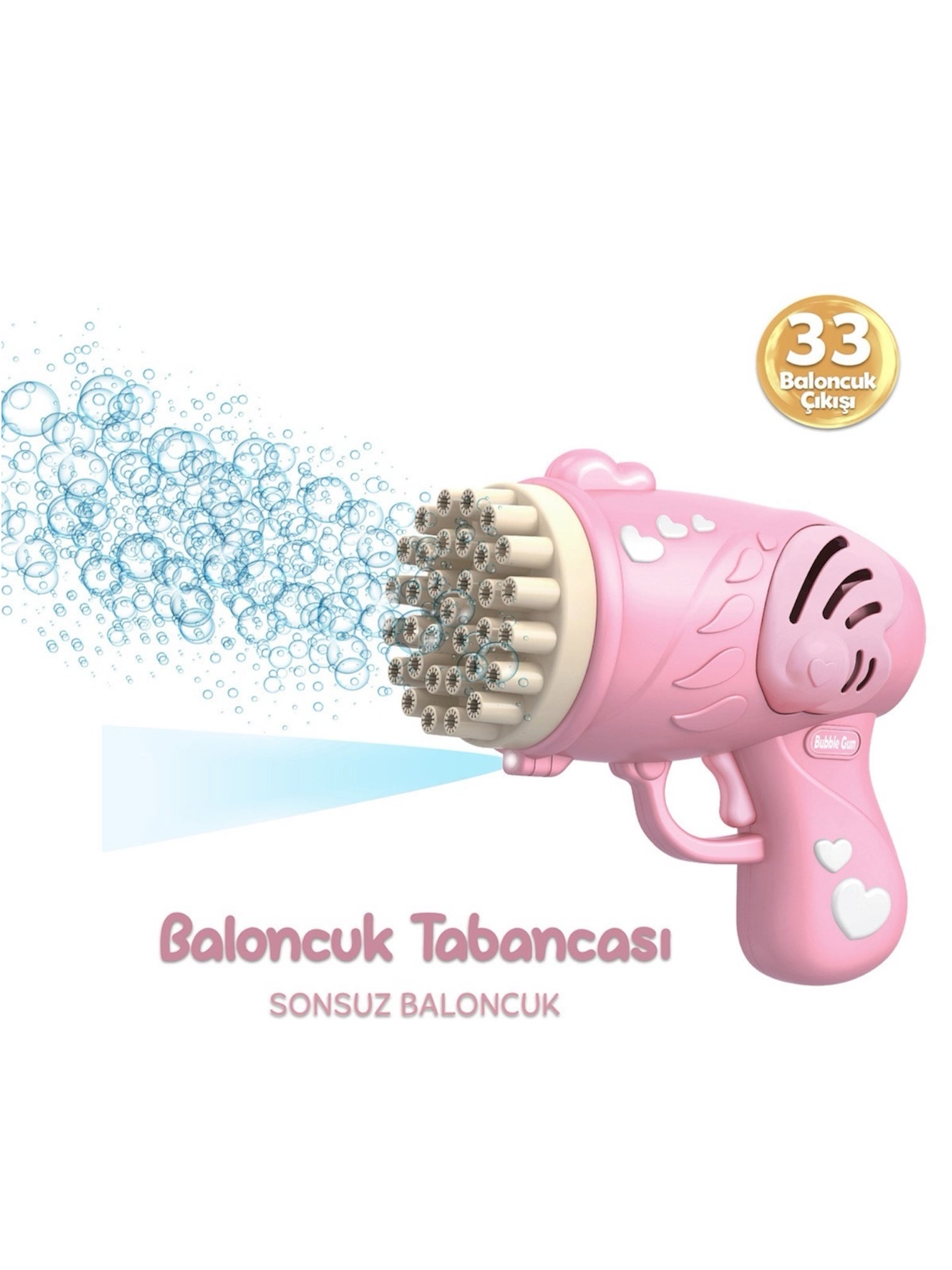 33 Kanallı Işıklı Baloncuk Makinesi