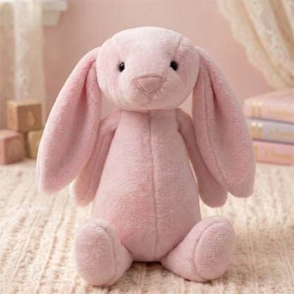 Uzun Kulaklı Pembe Peluş Tavşan 30 cm