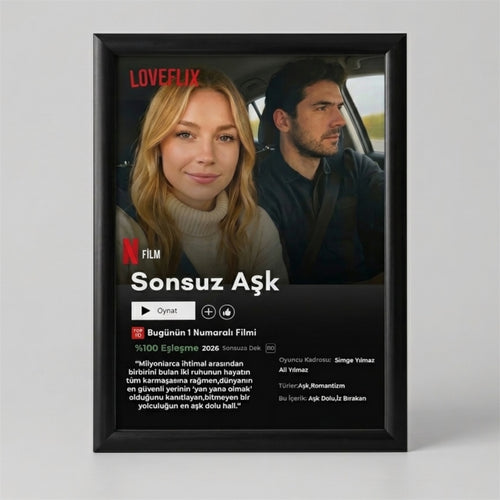 Loveflix Beyaz Tablo (10x15)
