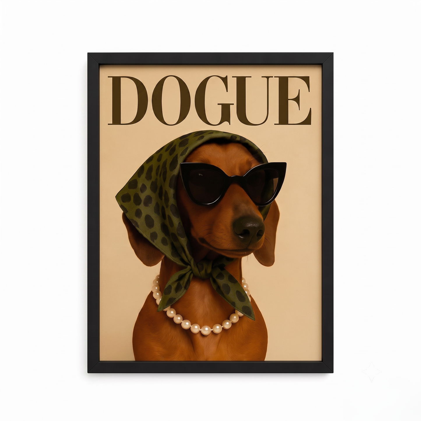 Dogue Tasarımlı Çerçeve Tablo