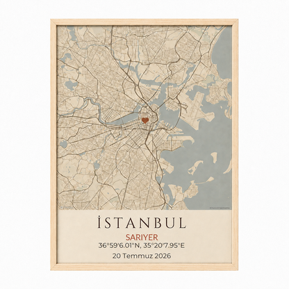 Şehir Haritası Çerçeve Tablo