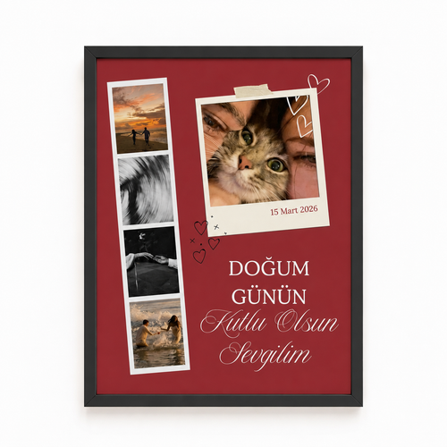 Doğum Günü Özel Çerçeve Tablo