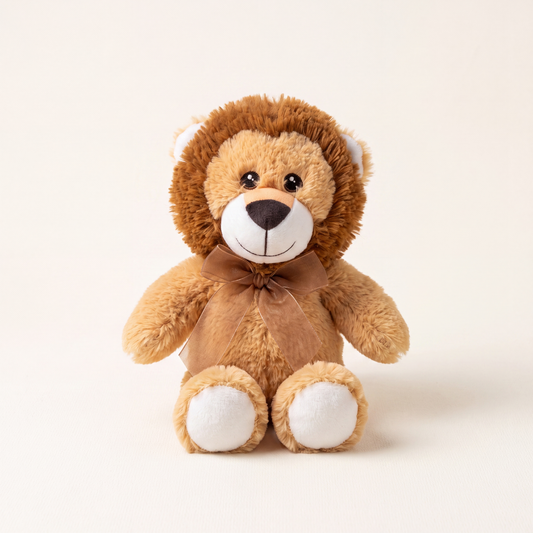 Sevimli Oturan Aslan Peluş 25 cm