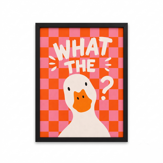 What The Duck Tasarımlı Çerçeve Tablo