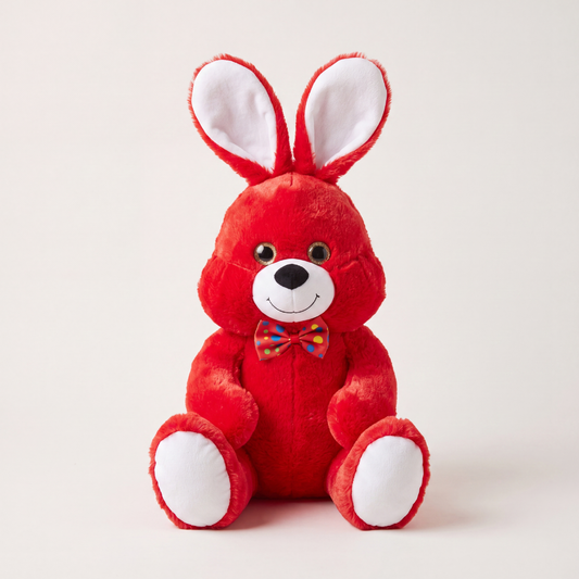 Kırmızı Peluş Tavşan 37 cm