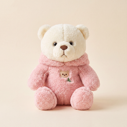 Pembe Kıyafetli Pufi Ayıcık 40 cm