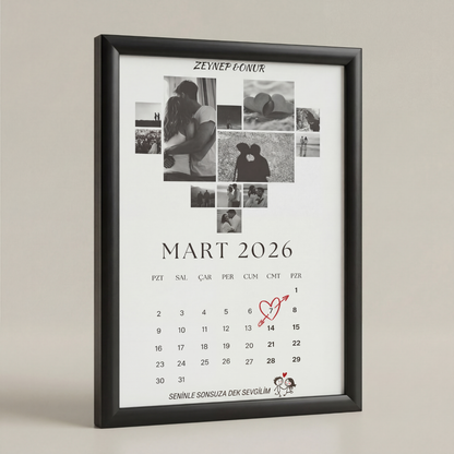Özel Gün Fotoğraflı Takvim Tablo A4 (21x30)
