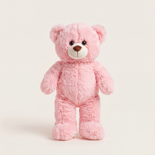 Sevimli Peluş Salaş Ayı Pembe 45 cm